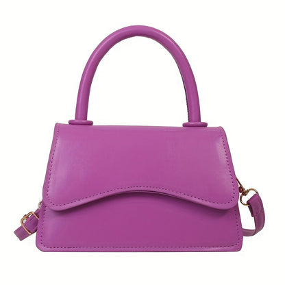 Ella | Stilvolle Mini-Handtasche in einfarbiger Farbe