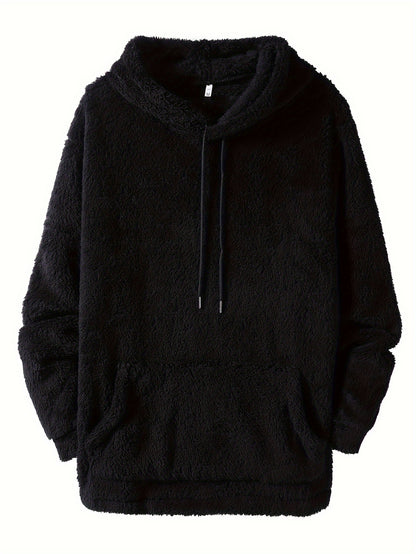 Jacob | Warme Fluffy Hoodie met Kangaroo Pocket voor Herfst en Winter