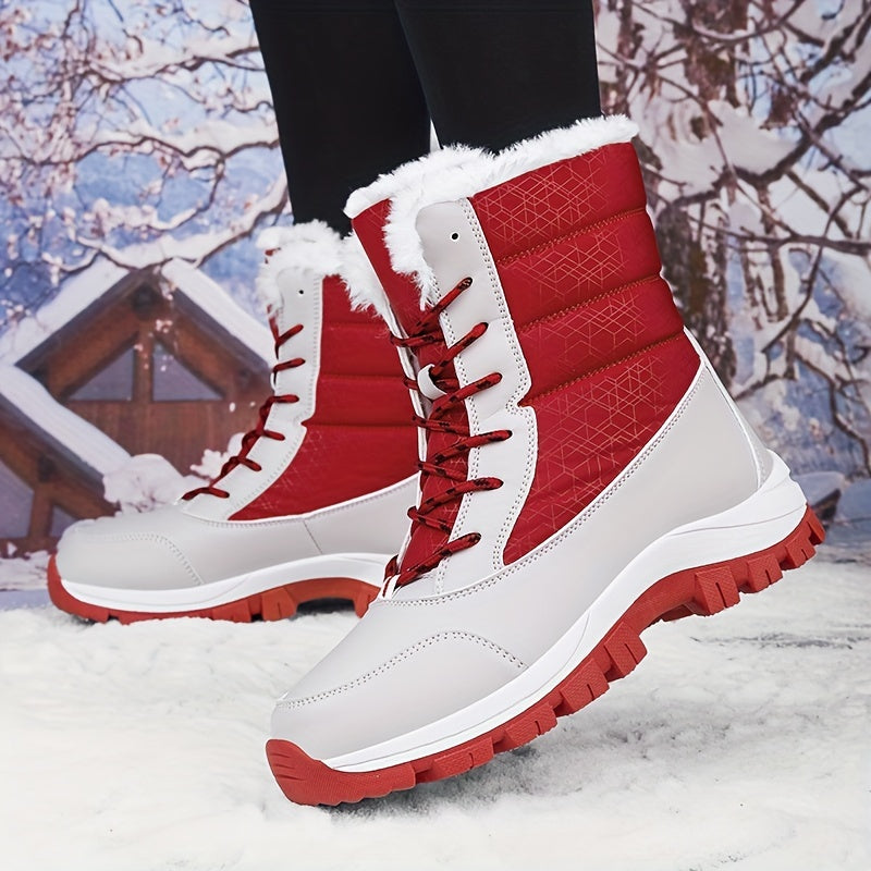 Nina – Warme Damen-Schneestiefel mit rutschfester Sohle und hohem Schaft