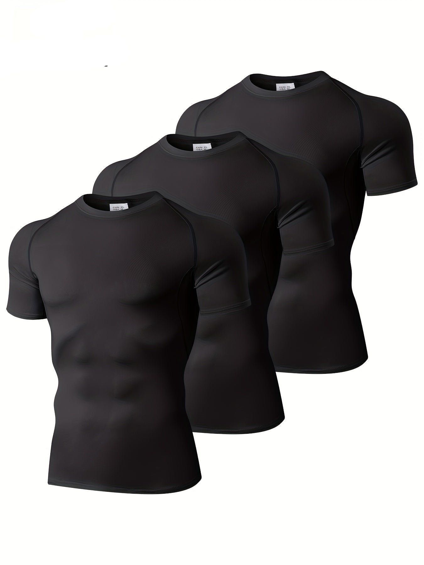 Lars | 3-Delige Set Ademend Compressieshirt voor Heren – Ideaal voor Buitensporten