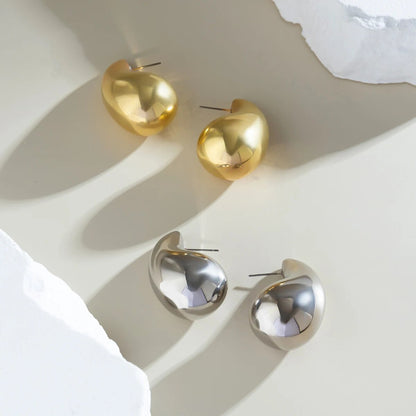 TraanHangers | Vintage Gouden Teardrop Oorbellen