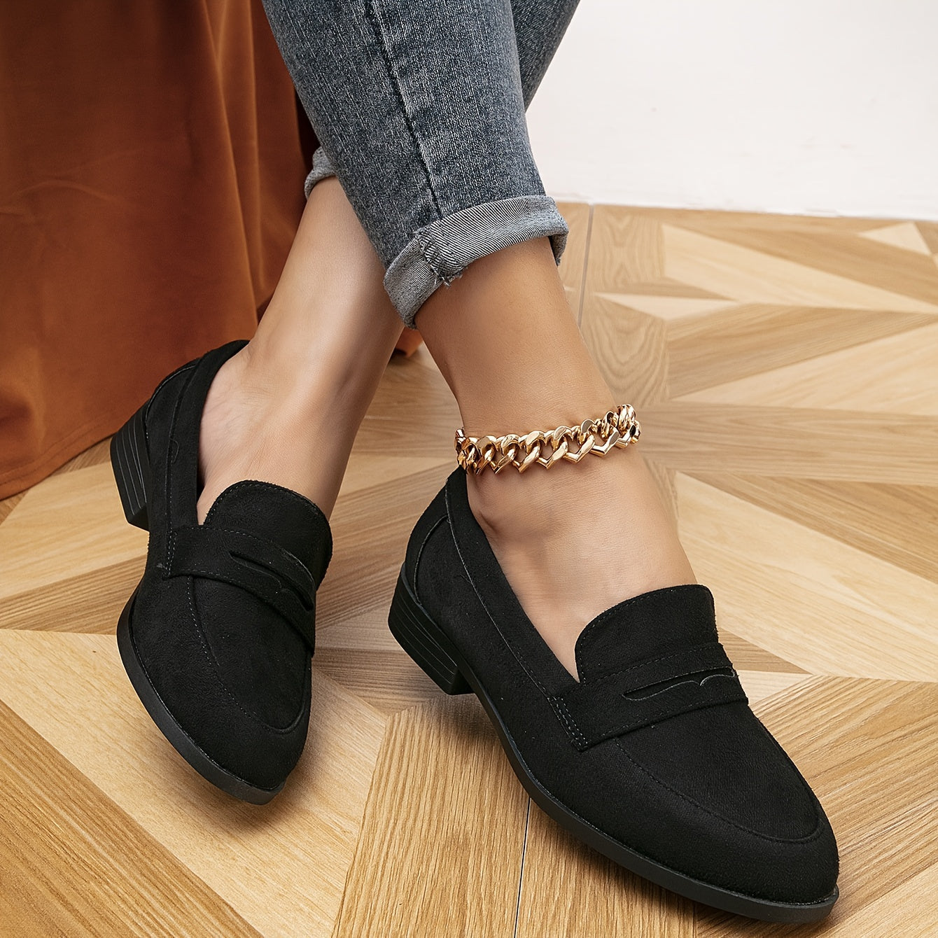 Ylva - Suède Slip-On Loafers