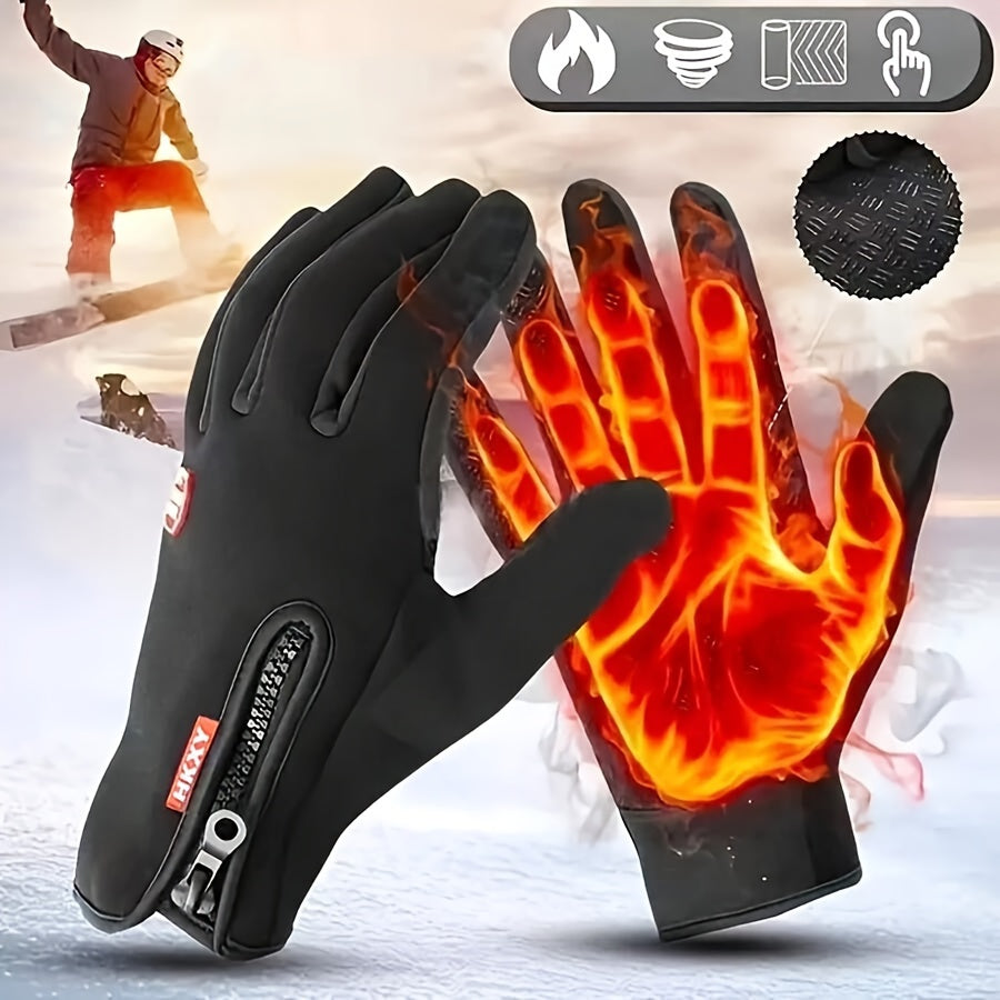 Lucas | Winter Touchscreen Handschoenen – Winddicht, Waterdicht & Warm voor Fietsen, Hardlopen & Vissen