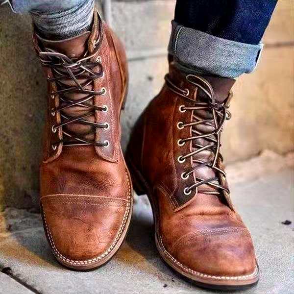 Oliver Heren veterboots Retro stijl