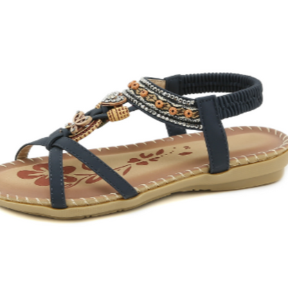 Isabella | Sandalen im Boho-Stil mit Perlenverzierung 