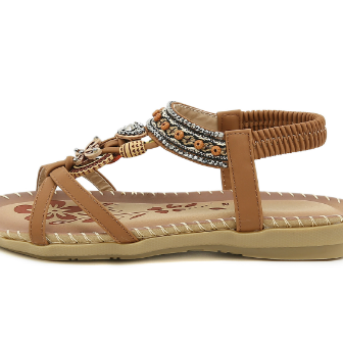 Isabella | Sandalen im Boho-Stil mit Perlenverzierung 