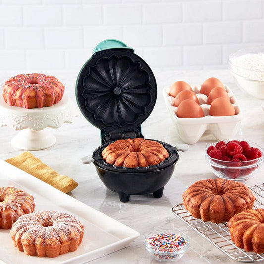 Mini Bundt Cake Maker | Maak snel en moeiteloos prachtige tulband cakes met anti-aanbakoppervlak