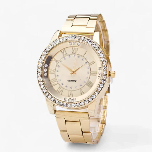 Elena - Stralende Dames Diamant Horloge - Tijdloze Elegant en Exquisite Verfijning