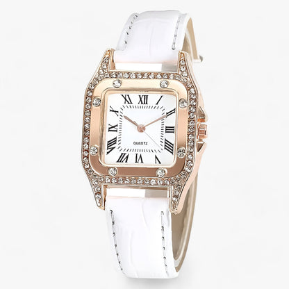 Isabel - Elegante Quartz-Lederhorloge – Uw Perfecte Metgezel voor Luxe en Stijl