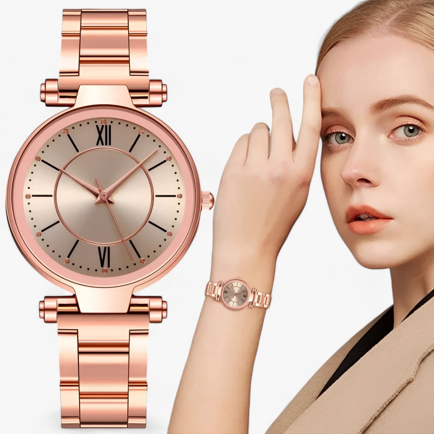 Carmen - Exquisite Luxe Horloge - Tijdloos Design Ontmoet Innovatieve Functionaliteit