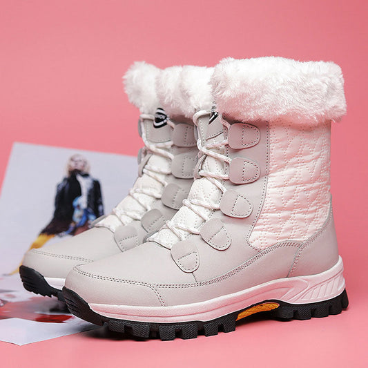 Warme, wasserdichte und rutschfeste Schneestiefel für Damen