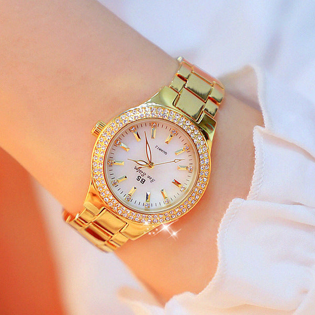 Bee Sister - Diamond dames quartz horloge